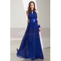 Halter High-Neck Long Blue Formal Evening Gowns - Ref L1923 - 05
