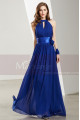 Belle Robe Pour Ceremonie Bleu Roi Longue mousseline - Ref L1923 - 05