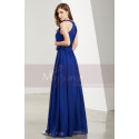 Halter High-Neck Long Blue Formal Evening Gowns - Ref L1923 - 04