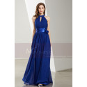 Halter High-Neck Long Blue Formal Evening Gowns - Ref L1923 - 03