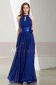 Halter High-Neck Long Blue Formal Evening Gowns - Ref L1923 - 03