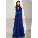 Halter High-Neck Long Blue Formal Evening Gowns - Ref L1923 - 06