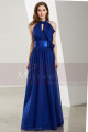 Belle Robe Pour Ceremonie Bleu Roi Longue mousseline - Ref L1923 - 06
