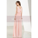 A-Line Long Chiffon Prom Dresses With Flower Bracelet - Ref L1910 - 05