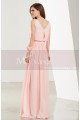 A-Line Long Chiffon Prom Dresses With Flower Bracelet - Ref L1910 - 05
