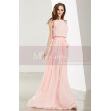 A-Line Long Chiffon Prom Dresses With Flower Bracelet - Ref L1910 - 04