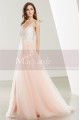 Sleeveless Long Lace-Illusion-Bodice Prom Dress - Ref L1912 - 02