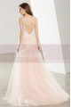 Sleeveless Long Lace-Illusion-Bodice Prom Dress - Ref L1912 - 04