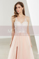Sleeveless Long Lace-Illusion-Bodice Prom Dress - Ref L1912 - 05