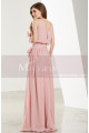 Blush Pink Long Chiffon Bridesmaid Dresses With Flower Bracelet - Ref L1908 - 04