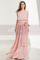 Blush Pink Long Chiffon Bridesmaid Dresses With Flower Bracelet - Ref L1908 - 03