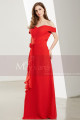 Off-The-Shoulder Red Long Evening Dress - Ref L1920 - 06