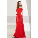 Off-The-Shoulder Red Long Evening Dress - Ref L1920 - 04