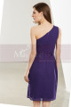 One Shoulder Purple Short Graduation Dress - Ref C1909 - 03