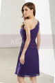 One Shoulder Purple Short Graduation Dress - Ref C1909 - 05