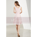 Short Pink Chiffon Bridesmaid Dress - Ref C1904 - 03