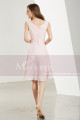 Short Pink Chiffon Bridesmaid Dress - Ref C1904 - 03