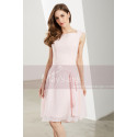 Short Pink Chiffon Bridesmaid Dress - Ref C1904 - 04