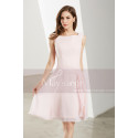 Short Pink Chiffon Bridesmaid Dress - Ref C1904 - 05