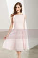 Short Pink Chiffon Bridesmaid Dress - Ref C1904 - 05