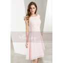 Short Pink Chiffon Bridesmaid Dress - Ref C1904 - 06