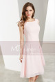 Short Pink Chiffon Bridesmaid Dress - Ref C1904 - 06