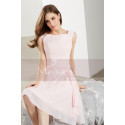 Short Pink Chiffon Bridesmaid Dress - Ref C1904 - 07