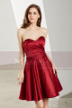 Short Strapless Satin Homecoming Party Dress - Ref C1905 - 02