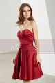 Short Strapless Satin Homecoming Party Dress - Ref C1905 - 05