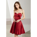 Short Strapless Satin Homecoming Party Dress - Ref C1905 - 06