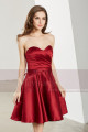 Short Strapless Satin Homecoming Party Dress - Ref C1905 - 07