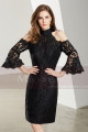 Long Sleeve Open-Back Lace Short Prom Dress - Ref C1907 - 05