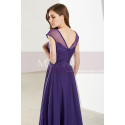 Robe Simple Soirée Longue Pas Cher Violet - Ref L1918 - 03