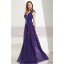 Robe Simple Soirée Longue Pas Cher Violet - Ref L1918 - 04