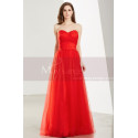Floor Length Tulle Strapless Sweetheart Red Ball Gown - Ref L1919 - 05