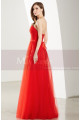 Floor Length Tulle Strapless Sweetheart Red Ball Gown - Ref L1919 - 04