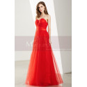 Floor Length Tulle Strapless Sweetheart Red Ball Gown - Ref L1919 - 03