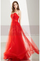 Robe De Bal Pas Cher Rouge Bustier - Ref L1919 - 08