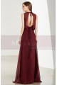 Long Open Back Two Pieces Burgundy Cocktail Dresses - Ref L1917 - 03