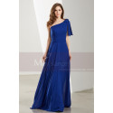 One Shoulder Blue Royal Maxi Dress For Prom - Ref L1904 - 02