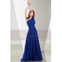 One Shoulder Blue Royal Maxi Dress For Prom - Ref L1904 - 05