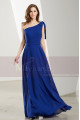 One Shoulder Blue Royal Maxi Dress For Prom - Ref L1904 - 04