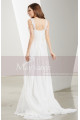 White Long Chiffon Evening Prom Dresses - Ref L1903 - 03