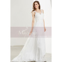 White Long Chiffon Evening Prom Dresses - Ref L1903 - 04