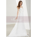 White Long Chiffon Evening Prom Dresses - Ref L1903 - 05