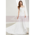 White Long Chiffon Evening Prom Dresses - Ref L1903 - 06