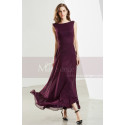 Classic Chiffon Purple Long Formal Dress For Prom - Ref L1901 - 05