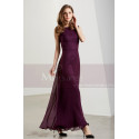 Classic Chiffon Purple Long Formal Dress For Prom - Ref L1901 - 04