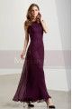 Classic Chiffon Purple Long Formal Dress For Prom - Ref L1901 - 04