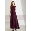 Classic Chiffon Purple Long Formal Dress For Prom - Ref L1901 - 06